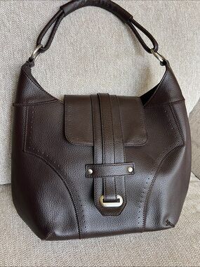 Coldwater Creek brown leather purse hobo shoulder bag